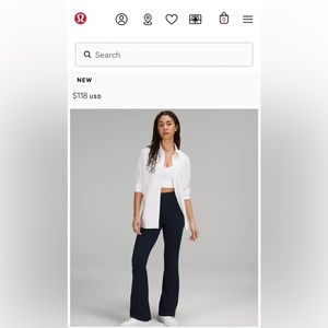 Lululemon Groove Super High Rose Flared Pant